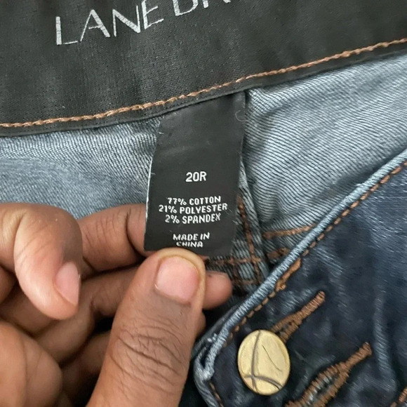 Lane bryant high rise straight blue jeans 20R - Picture 4 of 4